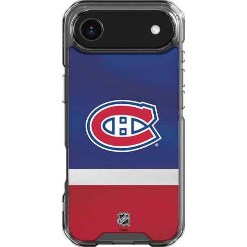 NHL Montreal Canadiens Jersey iPhone 17 Air Clear Case