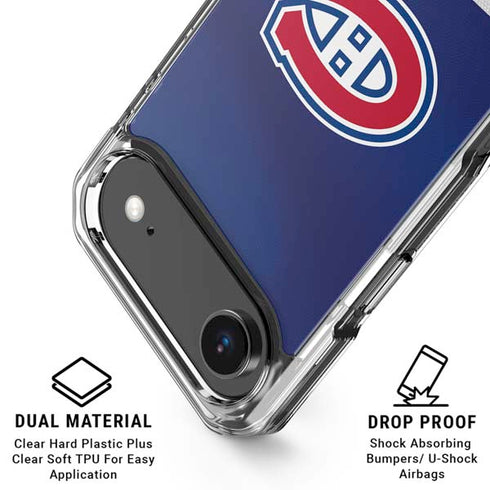 NHL Montreal Canadiens Jersey iPhone 17 Air Clear Case