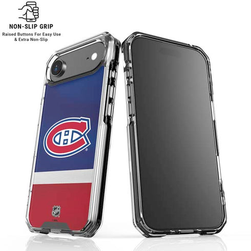 NHL Montreal Canadiens Jersey iPhone 17 Air Clear Case