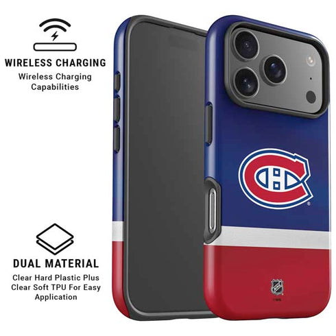 NHL Montreal Canadiens Jersey iPhone 17 Pro Magsafe Impact Case