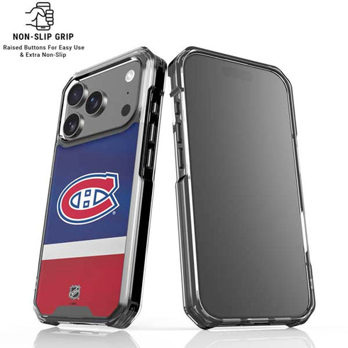 NHL Montreal Canadiens Jersey iPhone 18 Pro Clear Case