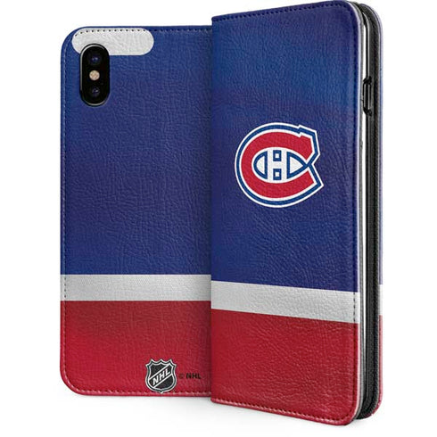 NHL Montreal Canadiens Jersey iPhone 8 Folio Case