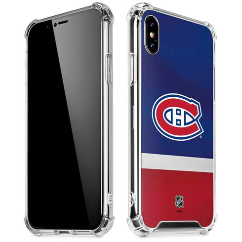 NHL Montreal Canadiens Jersey iPhone X/XS Clear Case