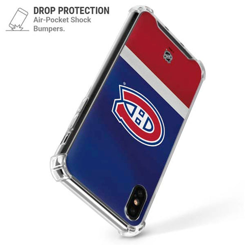 NHL Montreal Canadiens Jersey iPhone X/XS Clear Case