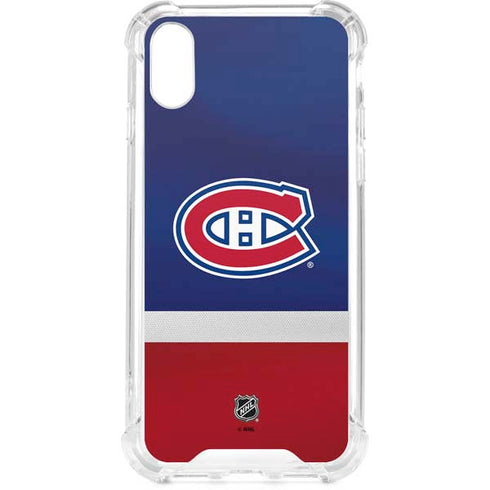 NHL Montreal Canadiens Jersey iPhone XS Clear Case