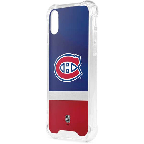 NHL Montreal Canadiens Jersey iPhone XS Clear Case