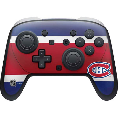 NHL Montreal Canadiens Jersey Nintendo Switch 2 (2025) Pro Controller Skin