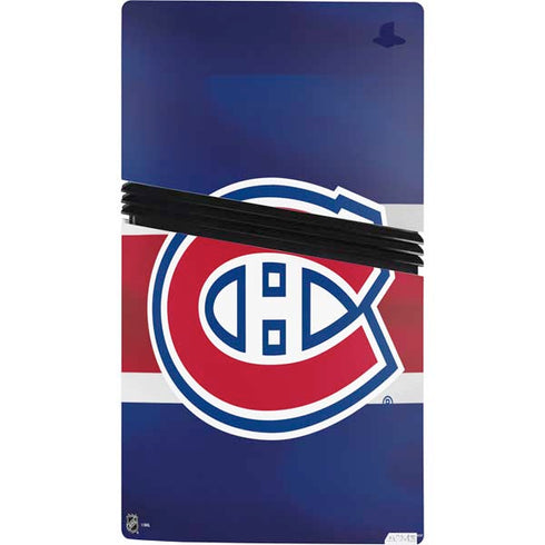 NHL Montreal Canadiens Jersey PS5 Pro Console Skin