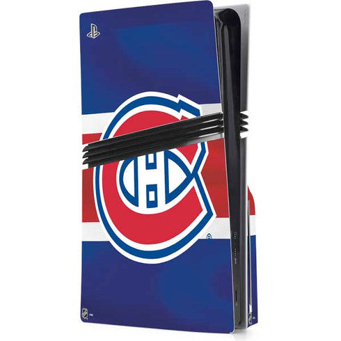 NHL Montreal Canadiens Jersey PS5 Pro Disk Console Skin