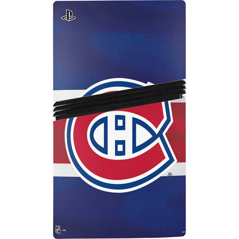 NHL Montreal Canadiens Jersey PS5 Pro Disk Console Skin