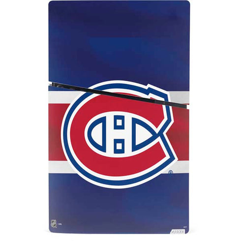 NHL Montreal Canadiens Jersey PS5 Slim Digital Edition Console Skin