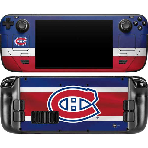 NHL Montreal Canadiens Jersey Steam Deck Handheld Gaming Computer OLED Skin