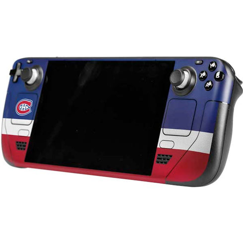 NHL Montreal Canadiens Jersey Steam Deck Handheld Gaming Computer OLED Skin