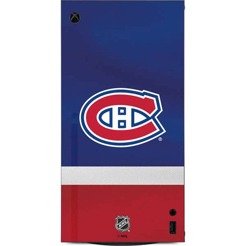 NHL Montreal Canadiens Jersey XBox Series X Digital Edition Console Skin