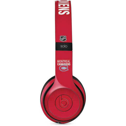 NHL Montreal Canadiens Lineup Beats Solo 3 Wireless Skin