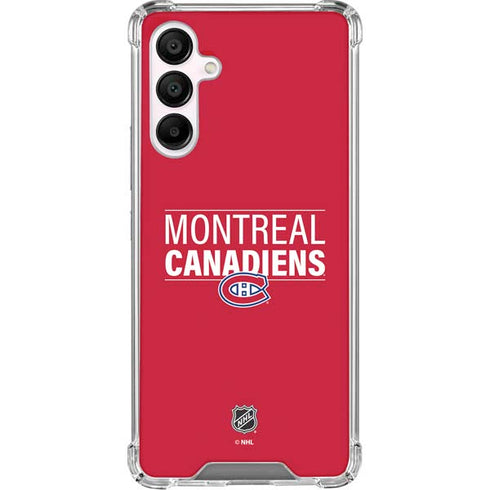 NHL Montreal Canadiens Lineup Galaxy A16 5G Clear Case