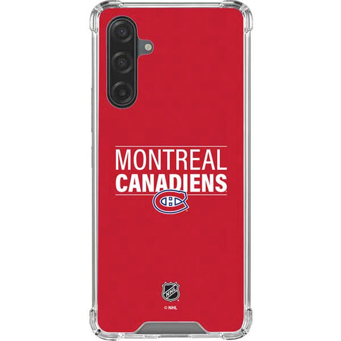 NHL Montreal Canadiens Lineup Galaxy A17 Clear Case