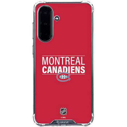 NHL Montreal Canadiens Lineup Galaxy A36 5G Clear Case