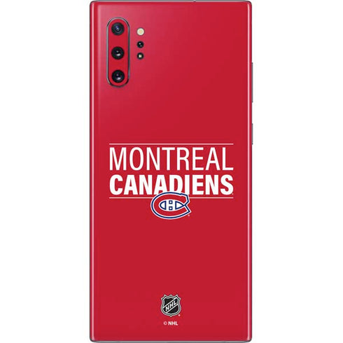NHL Montreal Canadiens Lineup Galaxy Note 10 Plus Skin
