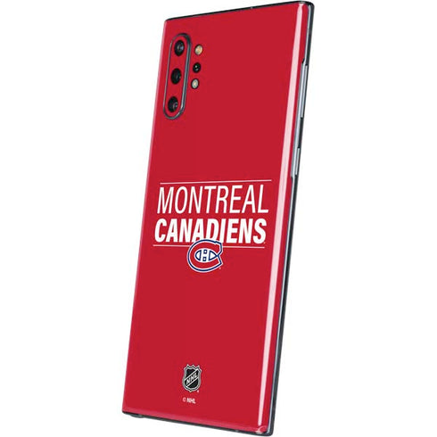 NHL Montreal Canadiens Lineup Galaxy Note 10 Plus Skin