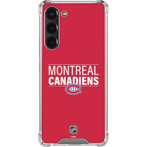 NHL Montreal Canadiens Lineup Galaxy S24 FE Clear Case
