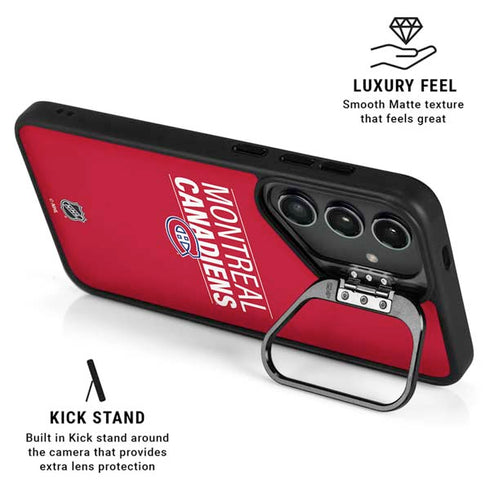 NHL Montreal Canadiens Lineup Galaxy S25 Kickstand Case