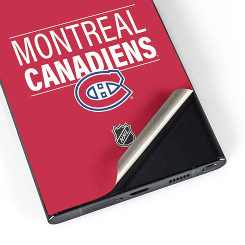 NHL Montreal Canadiens Lineup Galaxy S25 Ultra Skin