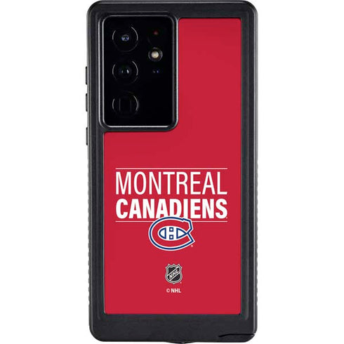 NHL Montreal Canadiens Lineup Galaxy S24 Ultra Waterproof Case
