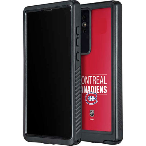 NHL Montreal Canadiens Lineup Galaxy S24 Ultra Waterproof Case