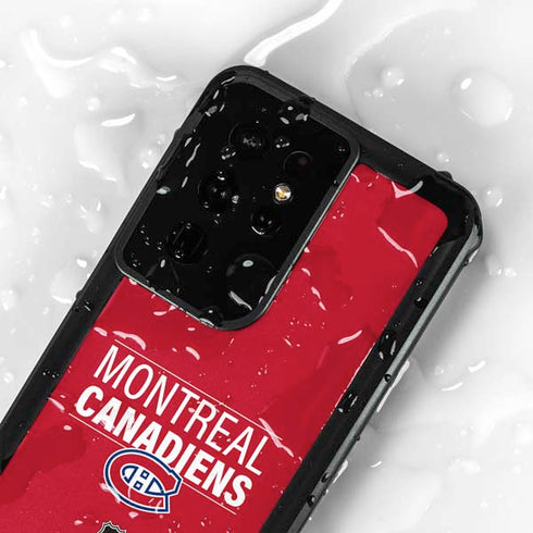 NHL Montreal Canadiens Lineup Galaxy S24 Ultra Waterproof Case