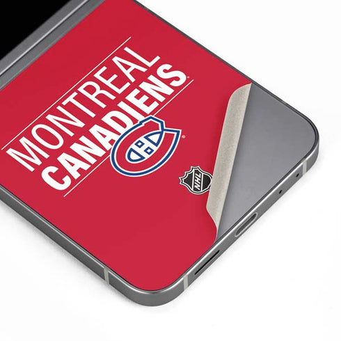 NHL Montreal Canadiens Lineup Galaxy Z Flip6 Skin
