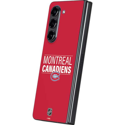 NHL Montreal Canadiens Lineup Galaxy Z Fold5 5G Skin