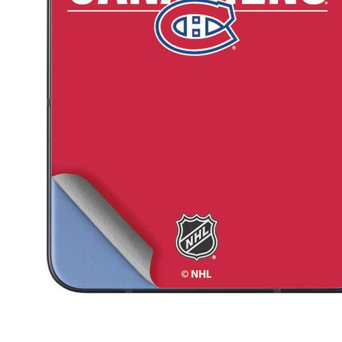 NHL Montreal Canadiens Lineup Galaxy Z Fold5 5G Skin