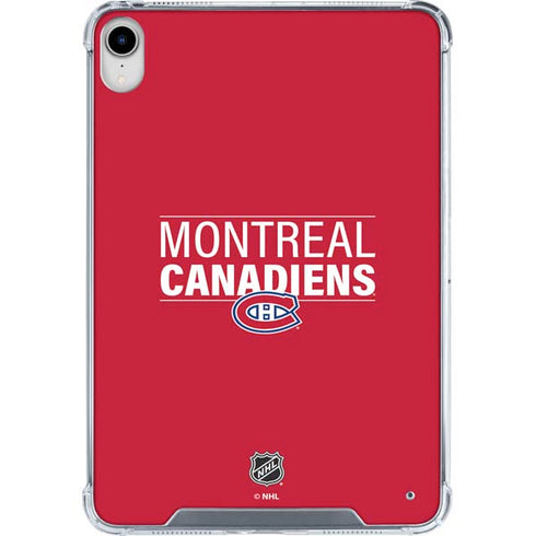 NHL Montreal Canadiens Lineup iPad 11th Gen (2025) Clear Case