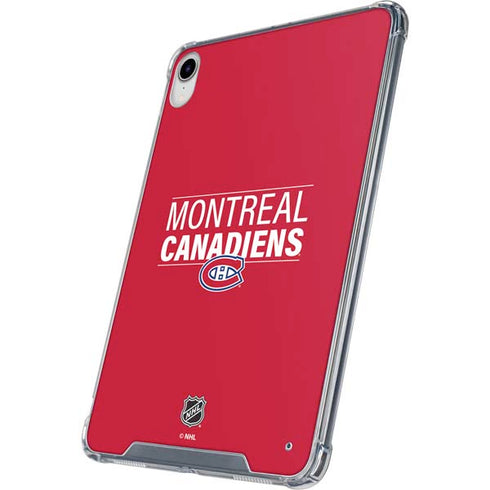 NHL Montreal Canadiens Lineup iPad 11th Gen (2025) Clear Case