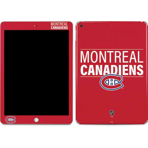 NHL Montreal Canadiens Lineup Apple iPad Skin