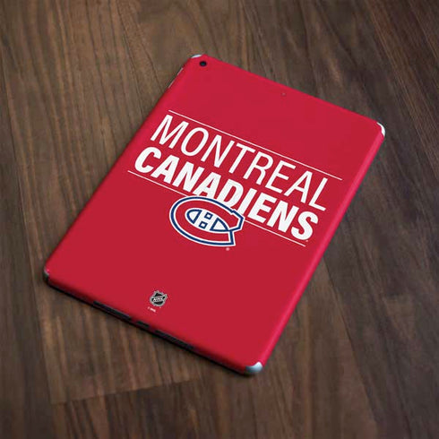 NHL Montreal Canadiens Lineup Apple iPad Skin