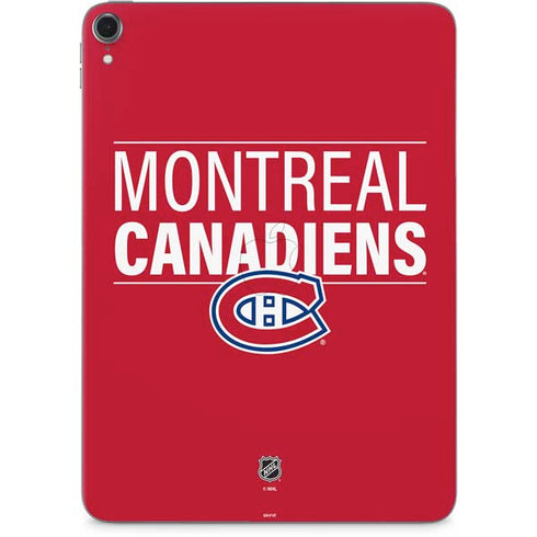 NHL Montreal Canadiens Lineup Apple iPad Pro Skin