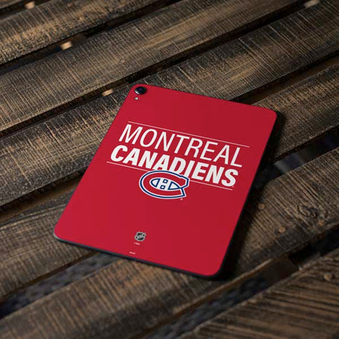 NHL Montreal Canadiens Lineup Apple iPad Pro Skin