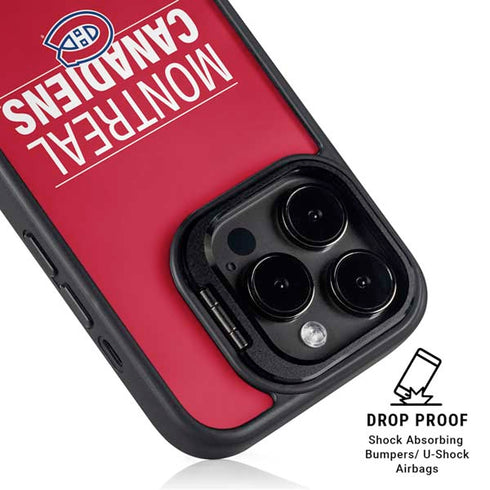 NHL Montreal Canadiens Lineup iPhone 13 Pro Max Kickstand Case