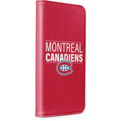 NHL Montreal Canadiens Lineup iPhone 15 Folio Case