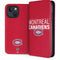 NHL Montreal Canadiens Lineup iPhone 15 Plus Folio Case