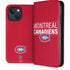 NHL Montreal Canadiens Lineup iPhone 15 Plus Folio Case