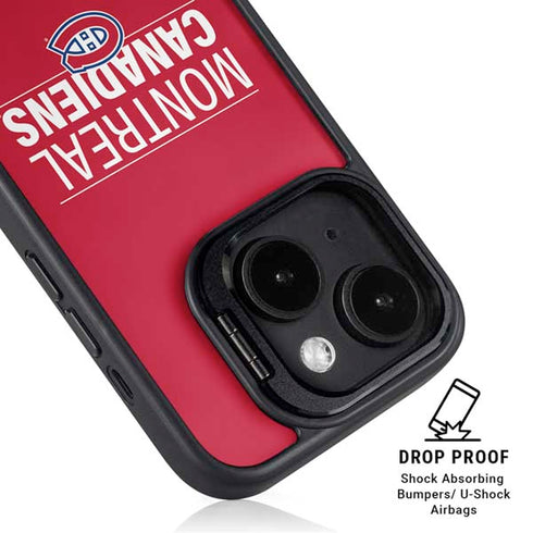 NHL Montreal Canadiens Lineup iPhone 15 Plus Kickstand Case