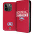 NHL Montreal Canadiens Lineup iPhone 15 Pro Folio Case