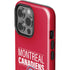 NHL Montreal Canadiens Lineup iPhone 15 Pro Impact Case