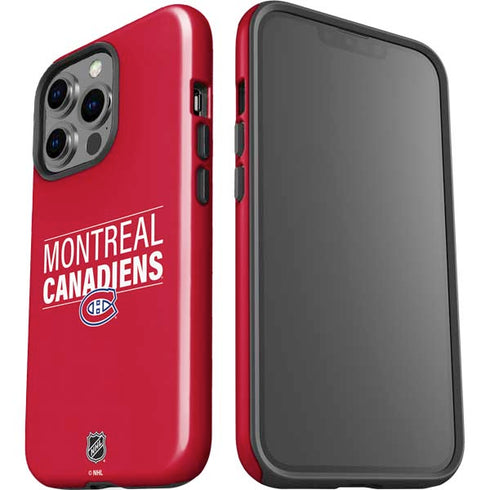 NHL Montreal Canadiens Lineup iPhone 15 Pro Impact Case