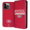 NHL Montreal Canadiens Lineup iPhone 15 Pro Max Folio Case