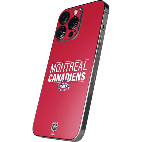 NHL Montreal Canadiens Lineup iPhone 15 Pro Max Skin