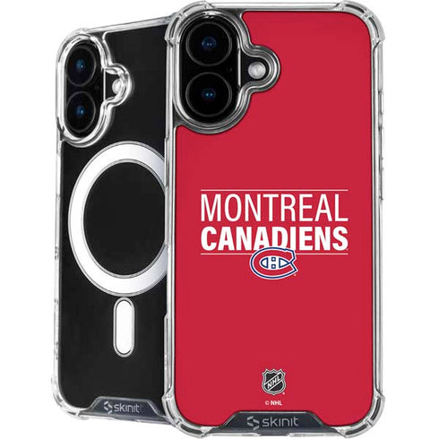 NHL Montreal Canadiens Lineup iPhone 16 MagSafe Case